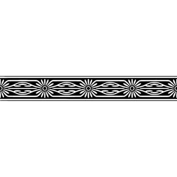 Elegant Art Deco Border, Vintage Ornamentation, Decorative Strip vector