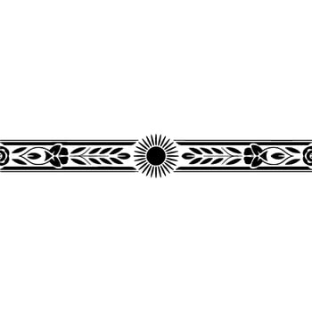 Elegant Black Ornamental Border, Vintage Style vector