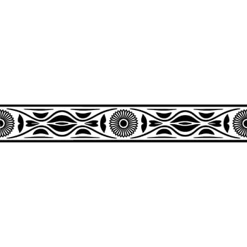 Intricate Floral Border, Vintage , Elegant Ornamentation, Art vector