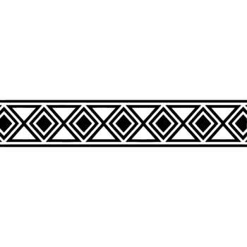 Geometric Deco Border, Minimalist, Retro vector