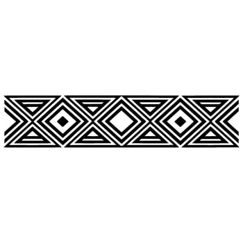 Geometric Deco Border, Minimalist Pattern, Background vector
