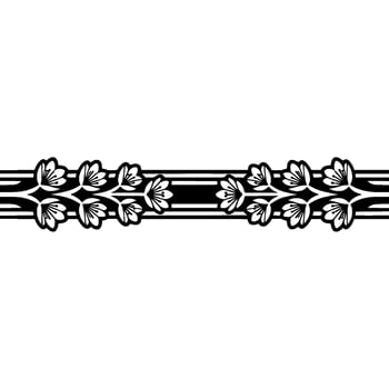 Elegant Floral Border, Vintage , Minimalist Aesthetic, Symmetry vector