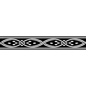 Intricate Celtic Border, Elegant Ornamentation, Vintage, Braid vector