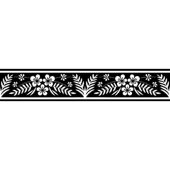Intricate Floral Border, Vintage Style, Decorative Element, Leaf vector