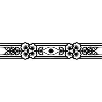 Elegant Floral Border, Vintage , Decorative Element, alternate version 159 vector