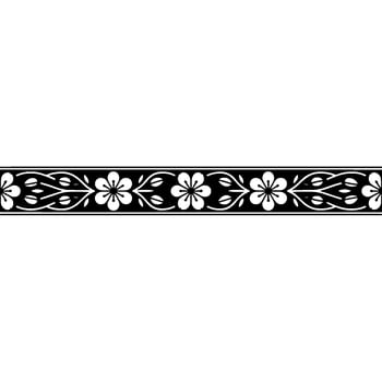 Elegant Floral Border, Vintage , Decorative Element, alternate version 195 vector