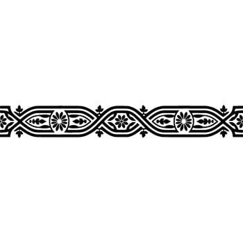 Intricate Black Border, Decorative Celtic , Vintage Style vector