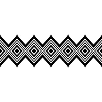 Geometric Diamond Border, Minimalist Pattern, Abstract vector