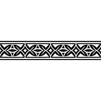 Intricate Celtic Border, Geometric Pattern, Vintage - Repeating vector