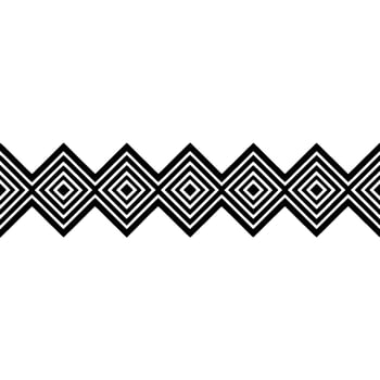Geometric Zigzag Border, Minimalist , Modern Pattern vector