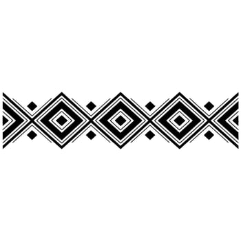 Geometric Tribal Border, Minimalist , Black White, Line vector