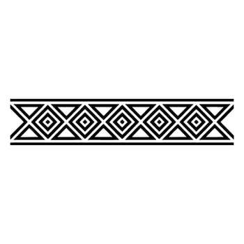 Geometric Border, Minimalist , Black and White Pattern vector