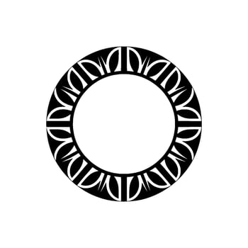 Geometric Circle Emblem, Minimalist , Circular Motif - Abstract vector