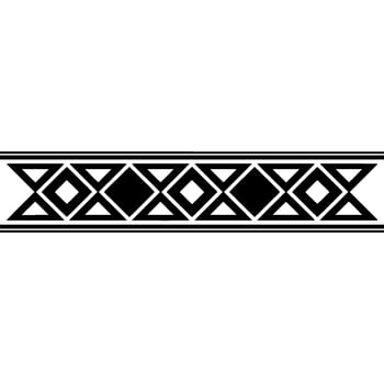 Geometric Deco Border, Minimalist, Composition vector