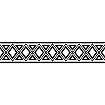Geometric Deco Border, Minimalist - Background vector