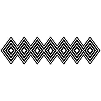 Geometric Diamond Border, Minimalist - Minimalism vector