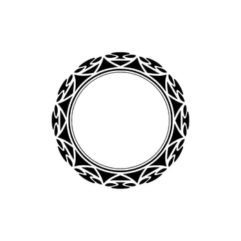 Tribal Ring Ornament, Geometric , Minimalist Emblem vector