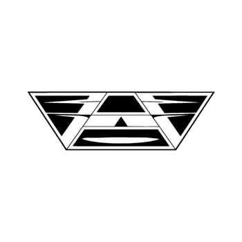 Geometric Ascent Minimalist Triangle Emblem vector