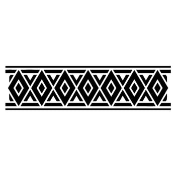 Geometric Border, Art Deco Pattern, Black and White, Artdeco vector