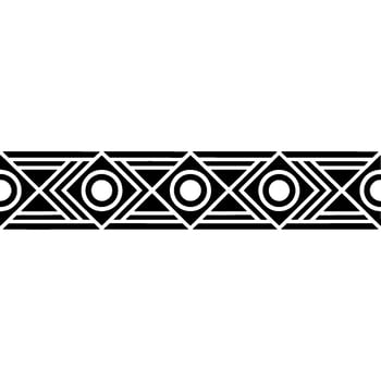 Geometric Deco Border, Streamlined , Minimalist Pattern vector