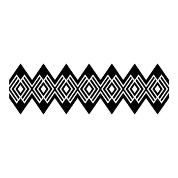 Geometric Zigzag Border, Minimalist - Pattern vector