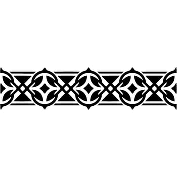 Intricate Black Border Ornament, Celtic vector