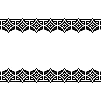 Geometric Border, Intricate Pattern, Minimalist, Art vector