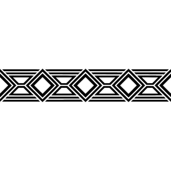 Geometric Deco Border, Minimalist Pattern, Elegant, Style vector