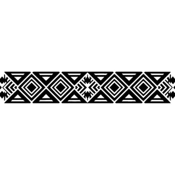 Geometric Tribal Border, Minimalist, Aztec vector