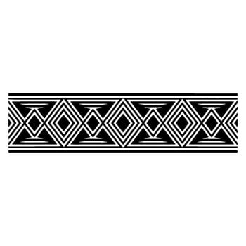 Geometric Deco Border, Minimalist Pattern, Elegant - Abstract vector