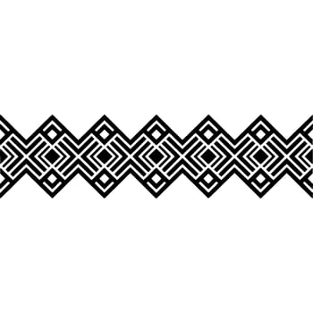 Geometric Zigzag Border, Art Deco Pattern, Artdeco vector