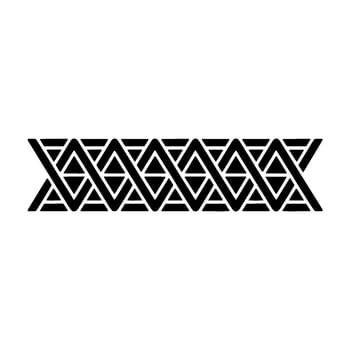 Geometric Tribal Border, Minimalist, alternate version 91 vector