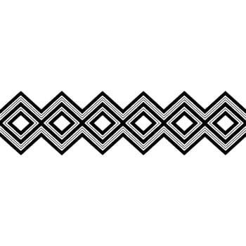Geometric Diamond Border, Minimalist , Modern Pattern - Minimalism vector