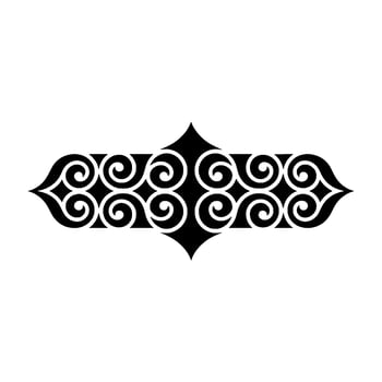 Intricate Black Ornamental Border, Vintage Style, Swirl vector