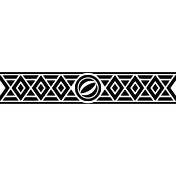 Geometric Deco Border, Celestial Motif vector