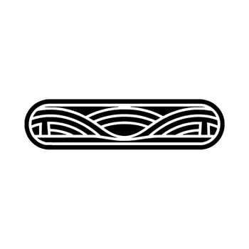 Abstract Wave Emblem, Minimalist , Oceanic Symbol vector