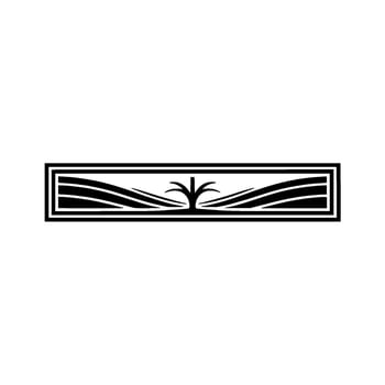 Minimalist Tree Emblem, Growth, Resilience, Abstract, Geometric, Modern, Emblem, , , Black and White, Serene, Balance, Structure, , Composition, Outline, Simple, Elegant, Corporate, Br vector