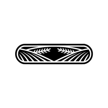 Agricultural Emblem Harvest, Fields, and Growth vector