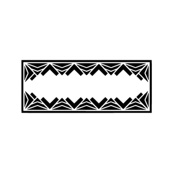 Geometric Deco Border, Modern Element vector