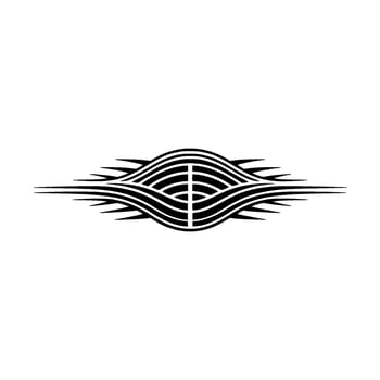 Abstract Wave Symbol, Dynamic Energy, Minimalist vector