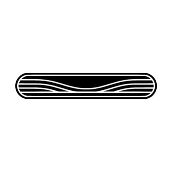 Minimalist Wooden Log Silhouette, Modern vector