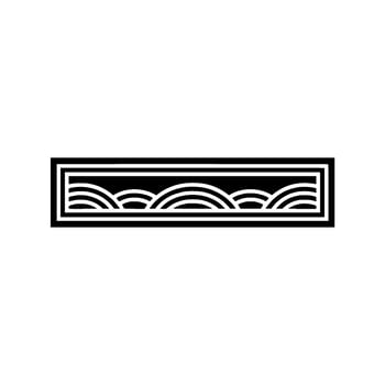 Minimalist Wave Border, Elegant Element vector