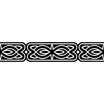 Celtic Knot Border, Repeating Pattern, Vintage vector