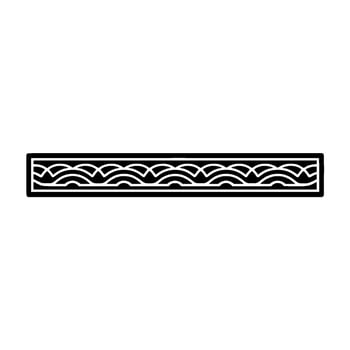 Minimalist Wave Border, Elegant Element, Geometric vector