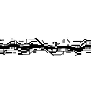 Abstract Geometric Flow, Minimalist Monochrome vector