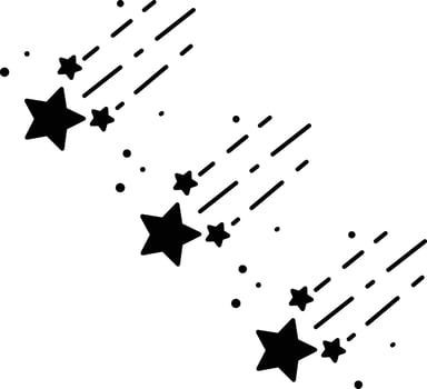 Stars falling from the sky clipart vector