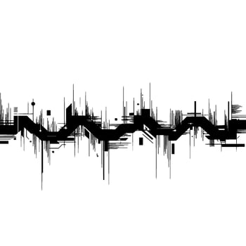 Abstract Waveform, Geometric Minimalism, Digital Texture vector