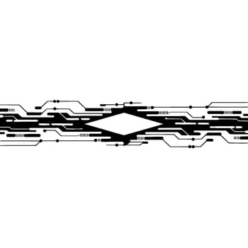 Digital Divide, Circuitry Pathway, Modern Tech vector