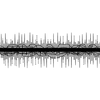 Abstract Sonic Wave, Minimalist Rhythm, Digital Texture vector