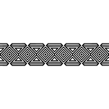 Geometric Deco Border Linear Diamond Pattern vector